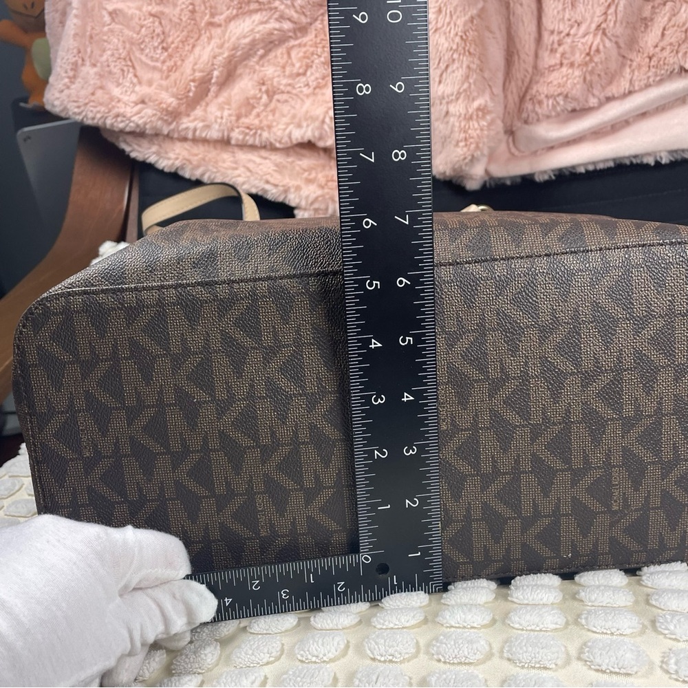 Michael Kors jet set travel tote bag Brown And Khaki SEE PHOTOS - Picture 7 of 16